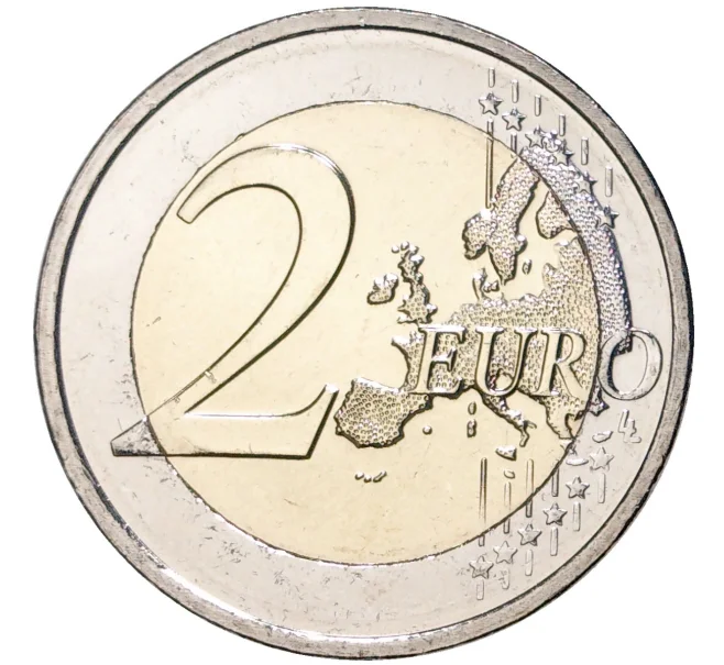 Монета 2 евро 2022 года Люксембург «35 лет программе Эразмус» (Артикул M2-57175)