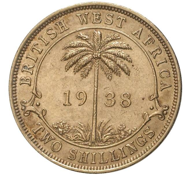 Монета 2 шиллинга 1938 года KN Британская Западная Африка (Артикул K11-71064)