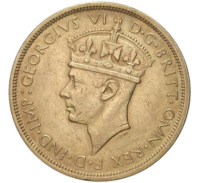 Монета 2 шиллинга 1938 года H Британская Западная Африка (Артикул K11-71067)