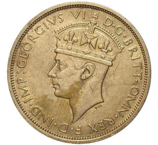 Монета 2 шиллинга 1939 года KN Британская Западная Африка (Артикул K11-71074)