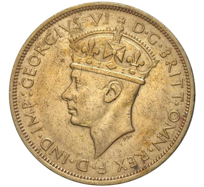 Монета 2 шиллинга 1942 года KN Британская Западная Африка (Артикул K11-71078)