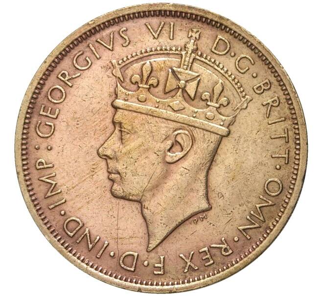 Монета 2 шиллинга 1942 года KN Британская Западная Африка (Артикул K11-71079)