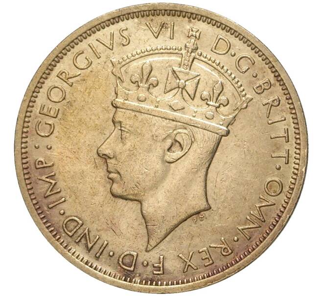 Монета 2 шиллинга 1942 года KN Британская Западная Африка (Артикул K11-71081)