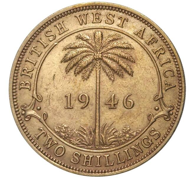 Монета 2 шиллинга 1946 года H Британская Западная Африка (Артикул K11-71090)