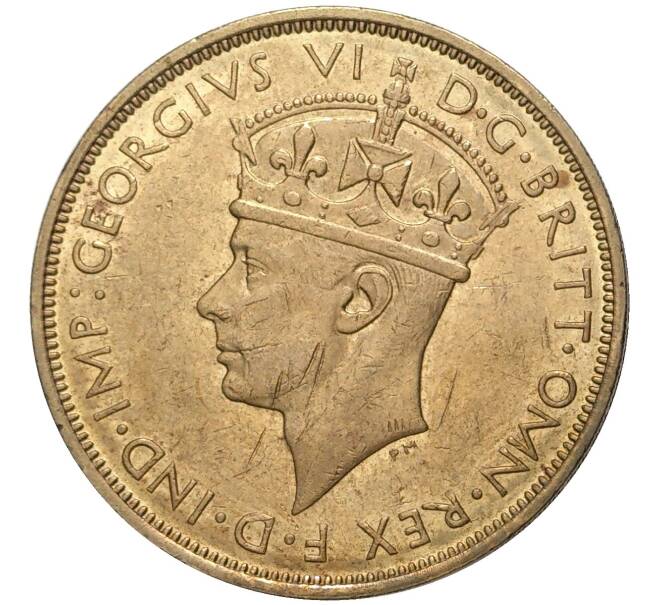 Монета 2 шиллинга 1947 года KN Британская Западная Африка (Артикул K11-71094)