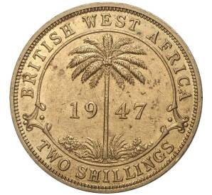 2 шиллинга 1947 года KN Британская Западная Африка