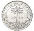 Монета 2 шиллинга 1913 года Британская Западная Африка (Артикул K11-71099)