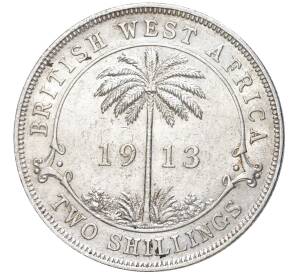 2 шиллинга 1913 года Британская Западная Африка