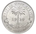 Монета 2 шиллинга 1919 года H Британская Западная Африка (Артикул K11-71109)