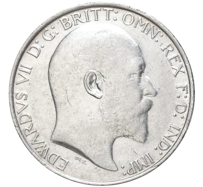 Монета 1 флорин (2 шиллинга) 1906 года Великобритания (Артикул K11-71112)