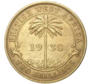 2 шиллинга 1938 года H Британская Западная Африка