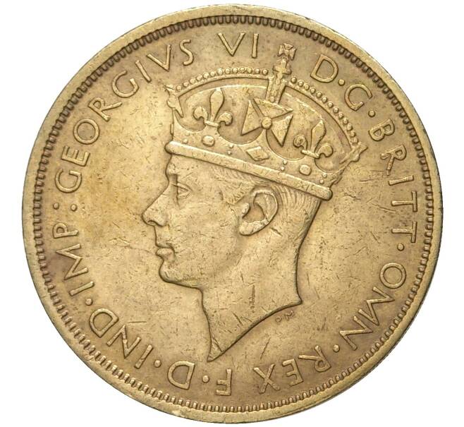Монета 2 шиллинга 1938 года H Британская Западная Африка (Артикул K11-71126)