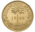Монета 2 шиллинга 1938 года KN Британская Западная Африка (Артикул K11-71129)
