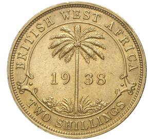 2 шиллинга 1938 года KN Британская Западная Африка