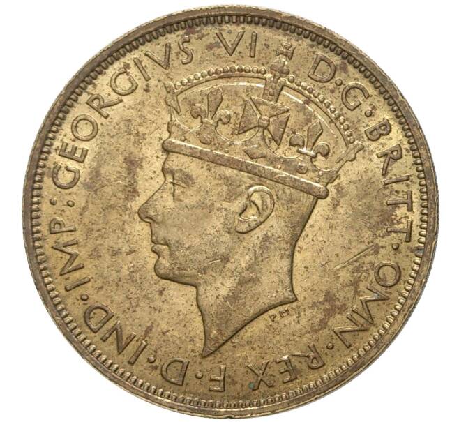Монета 2 шиллинга 1939 года KN Британская Западная Африка (Артикул K11-71132)