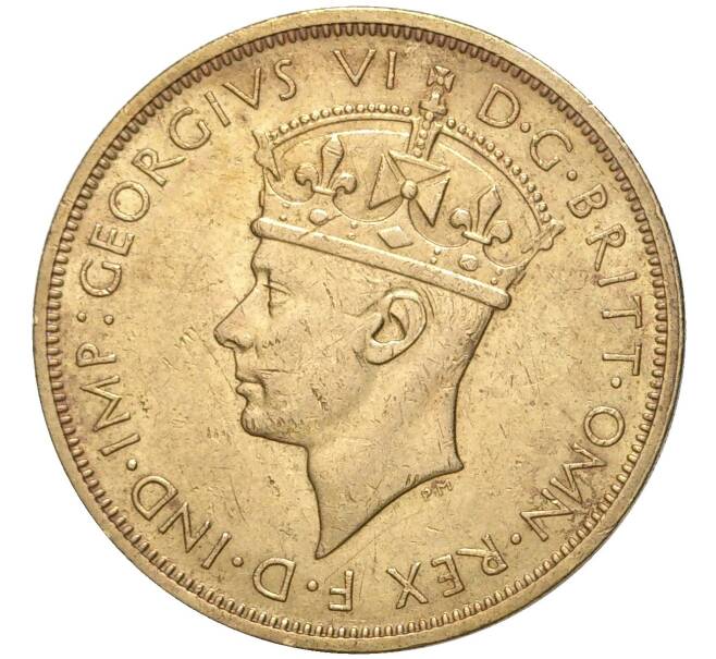 Монета 2 шиллинга 1939 года H Британская Западная Африка (Артикул K11-71133)