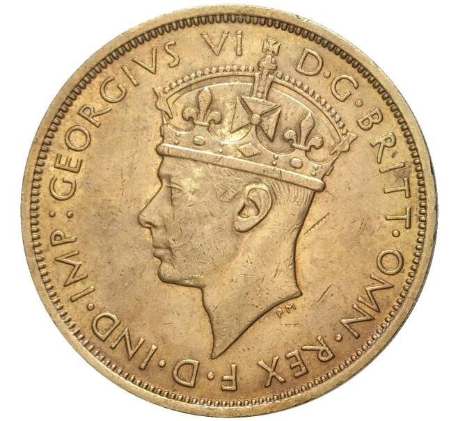Монета 2 шиллинга 1942 года KN Британская Западная Африка (Артикул K11-71137)