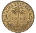 Монета 2 шиллинга 1942 года KN Британская Западная Африка (Артикул K11-71140)