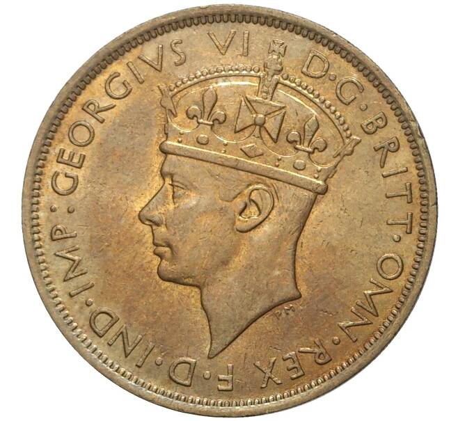Монета 2 шиллинга 1942 года KN Британская Западная Африка (Артикул K11-71141)