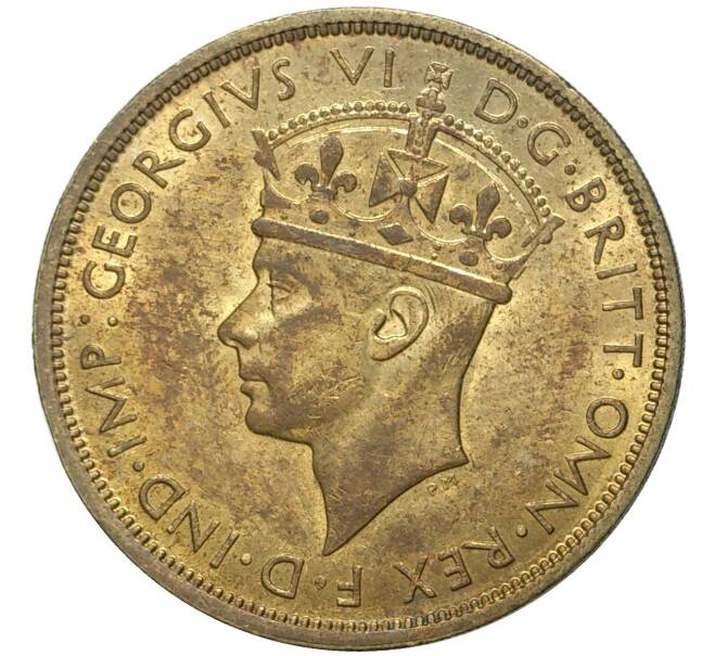 Монета 2 шиллинга 1942 года KN Британская Западная Африка (Артикул K11-71143)