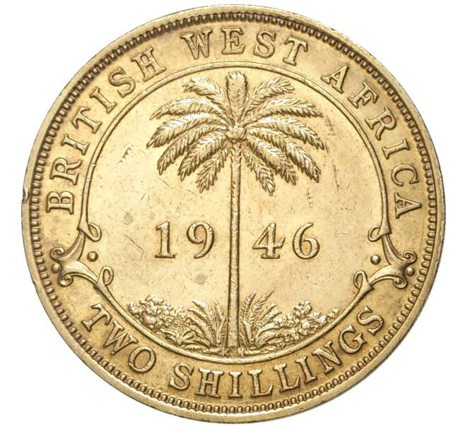 Монета 2 шиллинга 1946 года KN Британская Западная Африка (Артикул K11-71145)