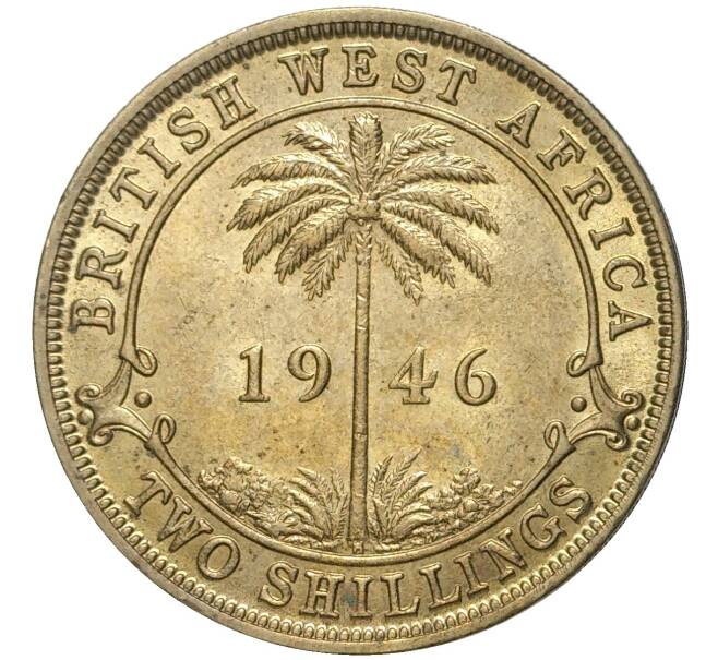 Монета 2 шиллинга 1946 года H Британская Западная Африка (Артикул K11-71147)