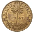 Монета 2 шиллинга 1947 года H Британская Западная Африка (Артикул K11-71153)