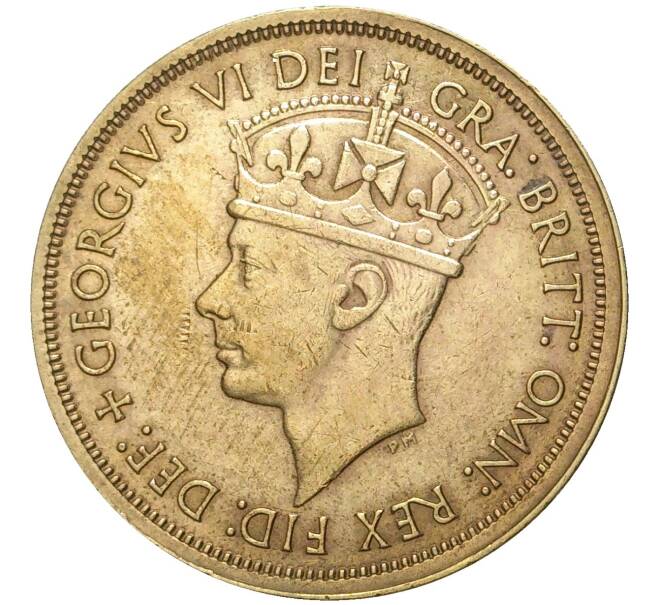 Монета 2 шиллинга 1949 года H Британская Западная Африка (Артикул K11-71155)