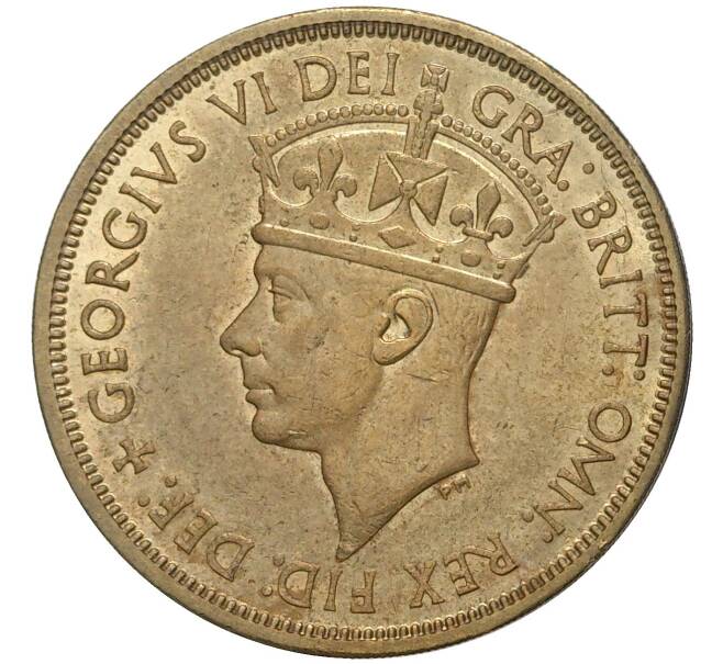 Монета 2 шиллинга 1949 года KN Британская Западная Африка (Артикул K11-71157)