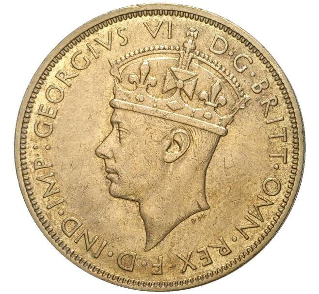 Монета 2 шиллинга 1947 года KN Британская Западная Африка (Артикул K11-71159)
