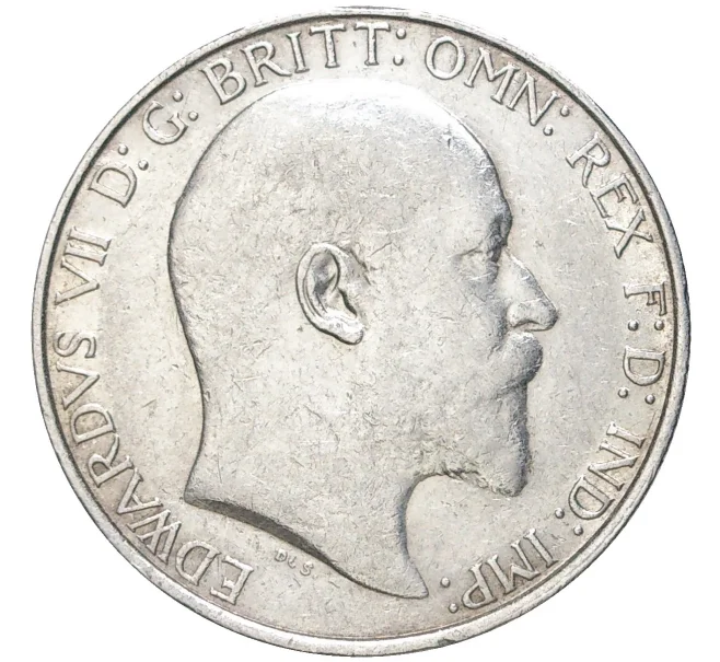 Монета 1 флорин (2 шиллинга) 1910 года Великобритания (Артикул K11-71168)