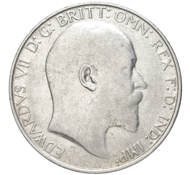 Монета 1 флорин (2 шиллинга) 1910 года Великобритания (Артикул K11-71169)