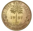 Монета 2 шиллинга 1927 года Британская Западная Африка (Артикул K11-71170)
