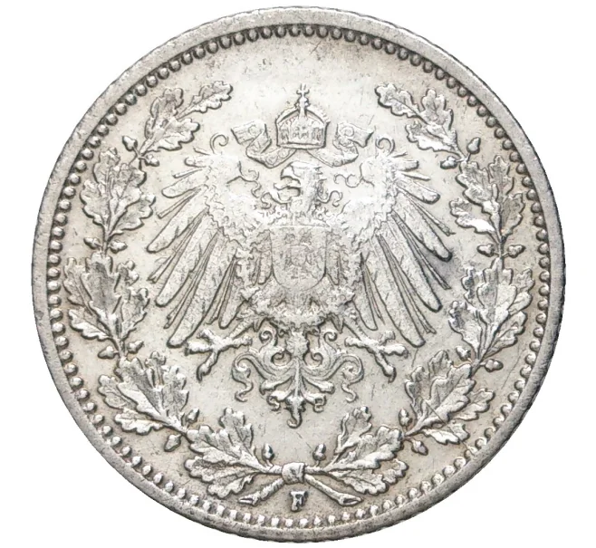 Монета 1/2 марки 1906 года F Германия (Артикул K11-71177)