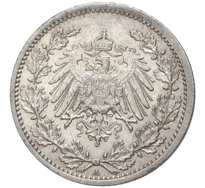 Монета 1/2 марки 1907 года А Германия (Артикул K11-71179)