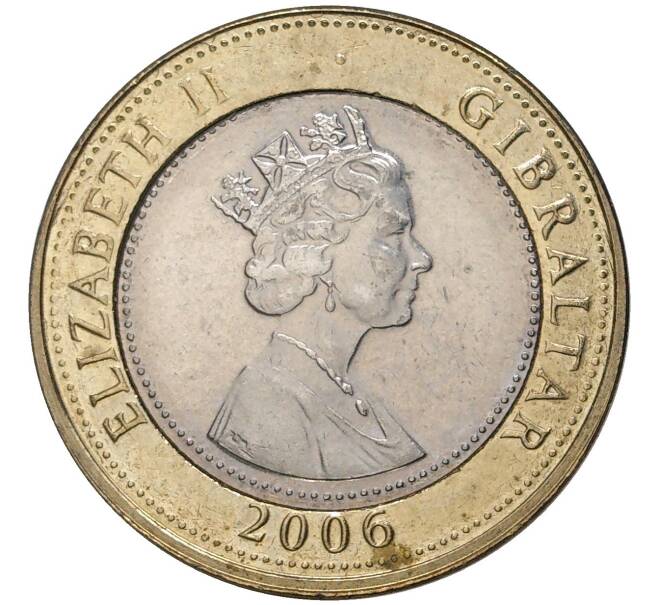 2 фунта 2006 года Гибралтар (Артикул K5-010092)