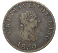 Монета Токен 1/2 пенни 1830 года Остров Мэн (Артикул K5-010095)