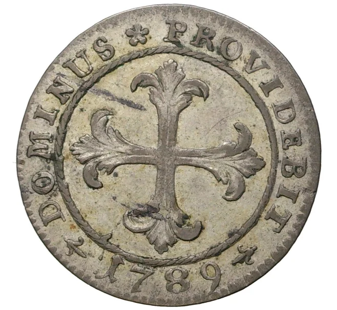 Монета 4 крейцера 1789 года Швейцария — кантон Берн (Артикул K5-010103)