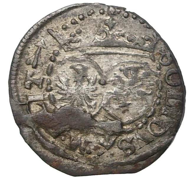 Монета 1 солид 1617 года Литва — Сигизмунд III (Артикул K5-010109)