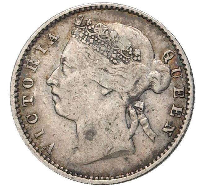 Монета 20 центов 1886 года Британский Маврикий (Артикул K5-010110)