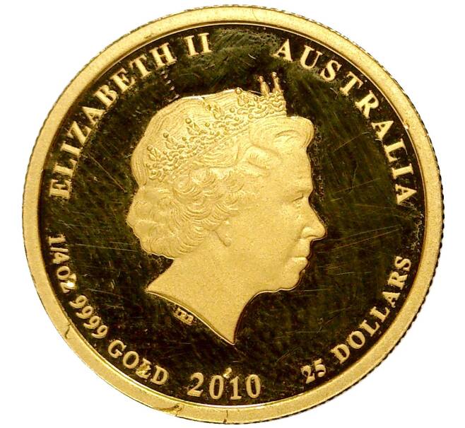 25 долларов 2010 года Австралия «Год тигра»