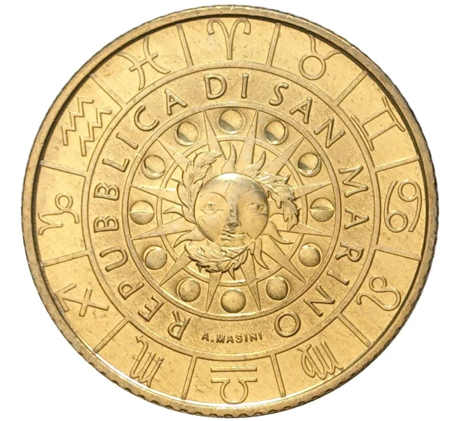 Монета 5 евро 2020 года Сан-Марино «Знаки зодиака — Стрелец» (Артикул K27-80189)