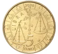 Монета 5 евро 2020 года Сан-Марино «Знаки зодиака — Весы» (Артикул K27-80190)