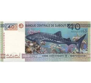40 франков 2017 года Джибути «40 лет Независимости» — Фото №1