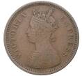 Монета 1/2 пайса 1887 года Британская Индия — княжество Дхар (Артикул K11-71384)