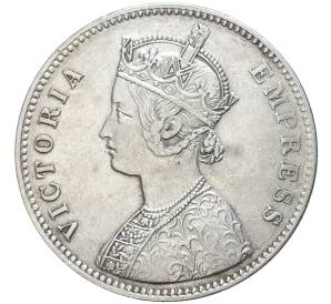 1 рупия 1877 года Британская Индия — княжество Алвар