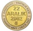 Монета 1 миллион лир 2002 года Турция «535 лет Стамбульскому монетному двору — 22 декабря» (Артикул K11-71565)