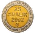 Монета 1 миллион лир 2002 года Турция «535 лет Стамбульскому монетному двору — 25 декабря» (Артикул K11-71568)