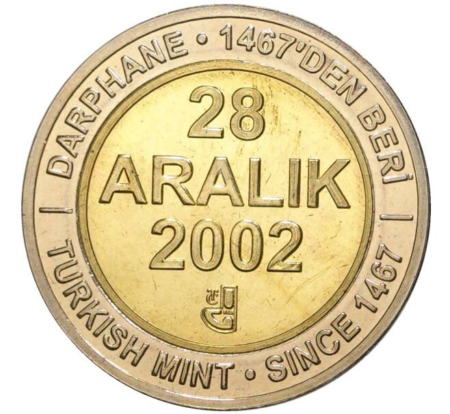 Монета 1 миллион лир 2002 года Турция «535 лет Стамбульскому монетному двору — 28 декабря» (Артикул K11-71572)