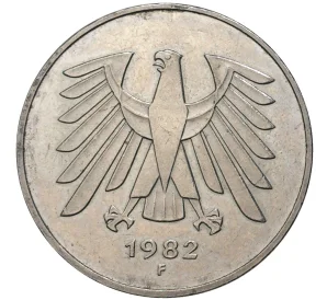 5 марок 1982 года F Западная Германия (ФРГ)